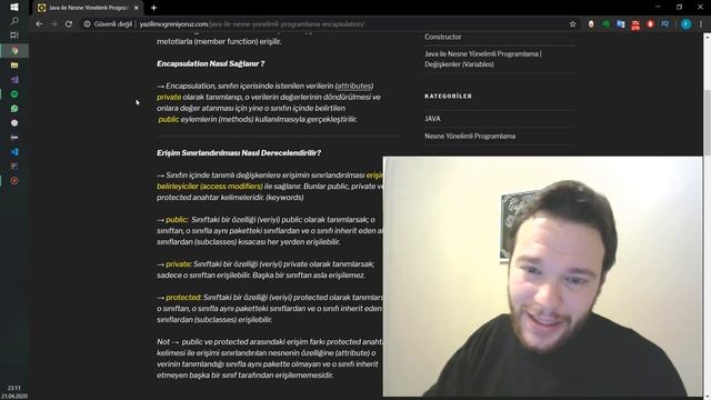 Java ile Nesne Yönelimli Programlama | Encapsulation (getter ve setter metodları) Teorik (Part 2) смотреть онлайн