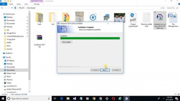 How to install tesseract ocr on windows