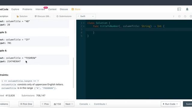 Leetcode 171: Excel Sheet Column Number - Swift Programming Language смотреть онлайн
