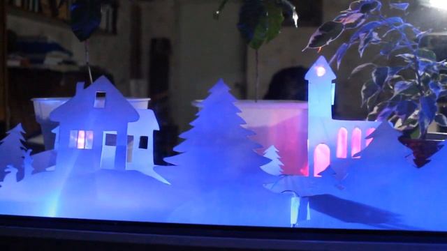 Новогоднее украшение окна смотреть онлайн