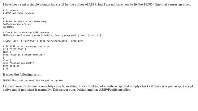 DevOps & SysAdmins: Monitoring script in bash for perl script fails смотреть онлайн