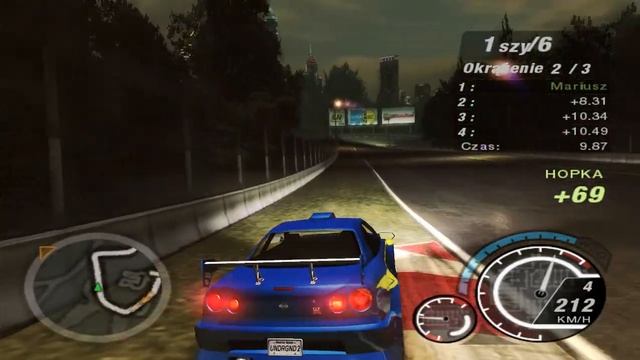 Need for Speed Underground 2 - Nissan Skyline R34 GTR (1280x720) смотреть онлайн