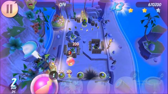 Angry Birds Action - Level 1-12 Completed New Map Night on kids ! смотреть онлайн