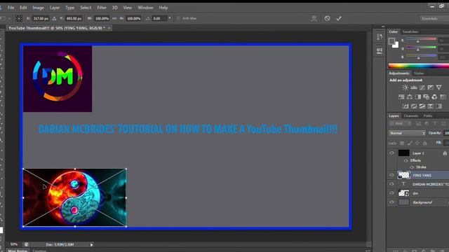 YouTube Thumbnail!!! Using Adobe Photoshop CS6 Extended смотреть онлайн