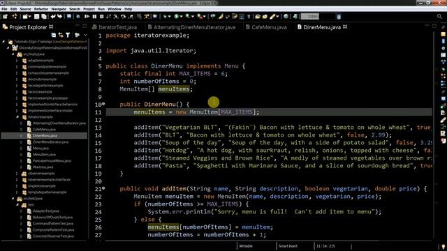 Iterator design pattern in Java! смотреть онлайн