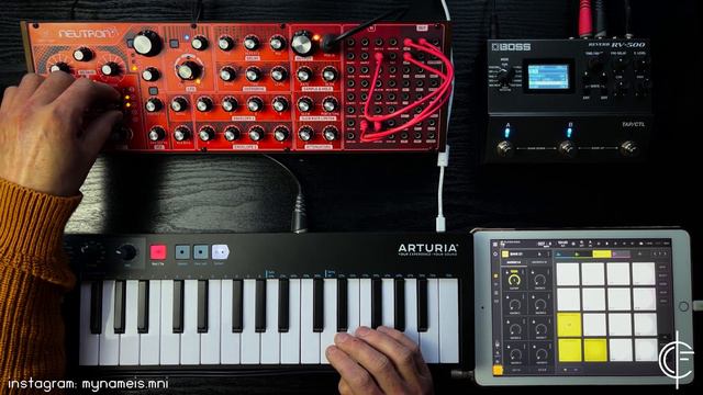 Soundscapes with Behringer Neutron Semi-Modular Synth and Boss Rv-500, Beatmaker 3, Arturia Keystep смотреть онлайн