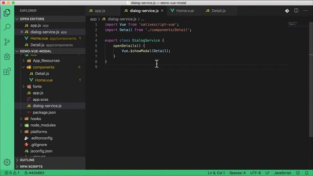 Modal Dialog from a SERVICE in NativeScript-Vue | Tutorial смотреть онлайн