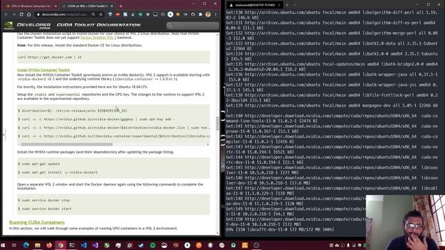 WSL2 on CUDA for Windows 10 ! Now easily run CUDA Containers on Windows ! смотреть онлайн