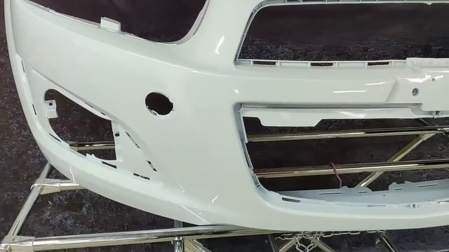 Бампер АВЕО Т300 AVEO передний НОВЫЙ НА ВИДЕО ЦВЕТ GAZ SUMMIT WHITE БЕЛЫЙ все цвета КУЗОВКИН смотреть онлайн