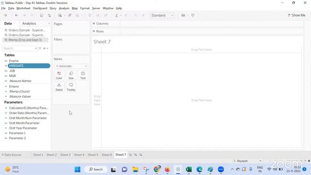 Day 44 Tableau Doubts Session | Date & Table Calcs | Pagination | live Extract | Dashboard смотреть онлайн