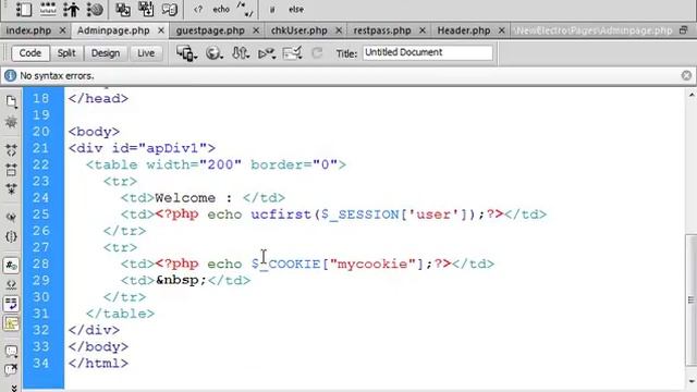 PHP COOKIES смотреть онлайн