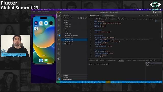 Flutter Global Summit '23 | Gianfranco Papa - Going Full Stack with Dart смотреть онлайн