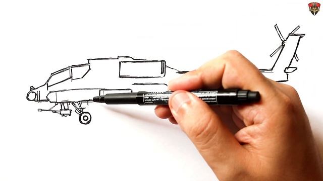 How to draw a Military Helicopter смотреть онлайн