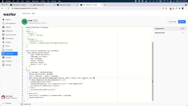 Connecting MQTT Broker To Waylay