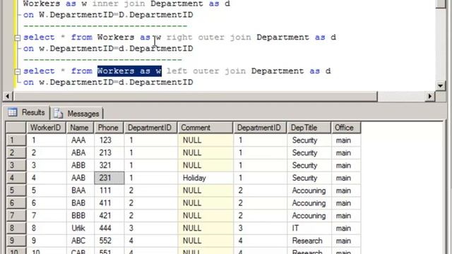 Выборка данных в Microsoft SQL Server 2008 R2. Часть-2 [2/2] смотреть онлайн