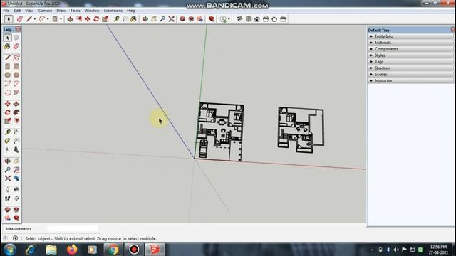[ Lesson 3 ] How To Import Autocad File And Re Scale It Into Sketchup || Hindi Tutorial смотреть онлайн