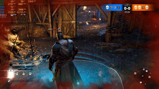 For Honor - Gameplay (GTX 1060 3GB + AMD Ryzen 5 2600) [FPS Test] смотреть онлайн