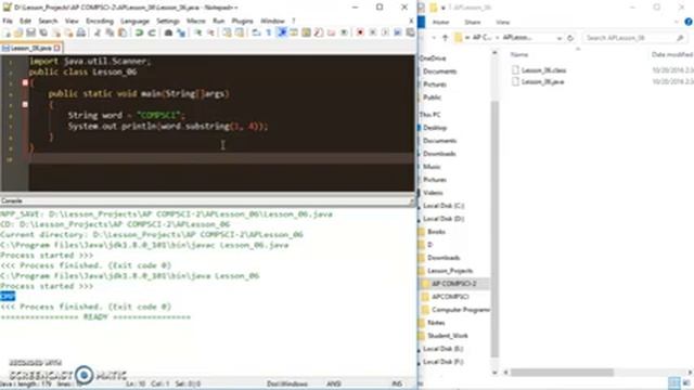Loops with String methods Java смотреть онлайн