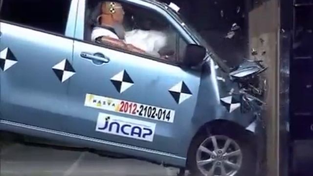 Crash Test 2012 - Suzuki Wagon R / Mazda Flair ( Full Frontal) JNCAP смотреть онлайн