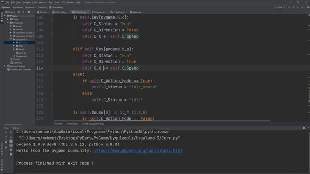 Pygame ile Oyun Programlama : 19 Şövalye Osman - Dosya Kaydetme ve Animasyonlar - 3 смотреть онлайн