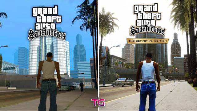 GTA San Andreas : Remastered Vs Original - Graphics Comparison