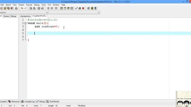 C Practical and Assignment Programs-Pattern Printing 5 смотреть онлайн