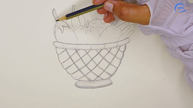How to draw vegetables basket?vegetable basket drawing very easy?MWRTube смотреть онлайн