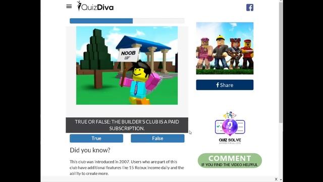[UPDATED] Quiz Diva The Ultimate Roblox Quiz all Answers 2020 Score 100% смотреть онлайн