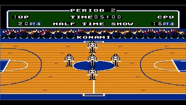 Играем в Double Dribble - баскетбольный симулятор на NES, Famicon, Dendy! Gameplay/Full HD. смотреть онлайн