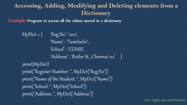 Python Dictionary | Dictionary Comprehensions | Part-4 | Chapter 9 | XII STD Computer Science смотреть онлайн