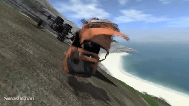 Cliff Drops #5 - BeamNG DRIVE | SmashChan смотреть онлайн