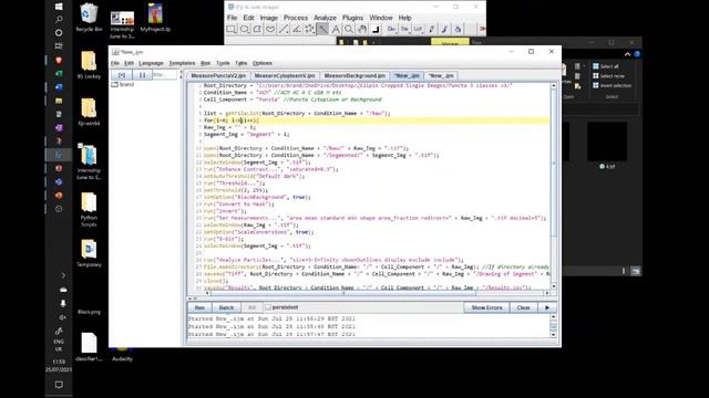 FIJI For Loop in a Macro Tutorial смотреть онлайн