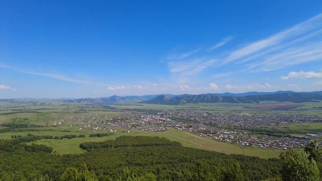 Хакасия (с.Таштып) с высоты птичьего полёта смотреть онлайн