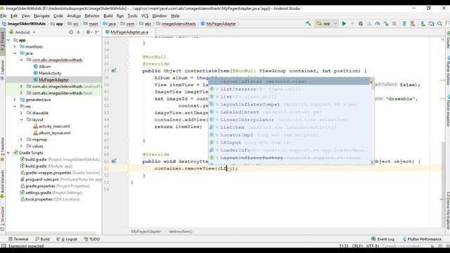 Placing AdMOb Interstitial Ads in between sliding Images using ViewPager in Android App смотреть онлайн