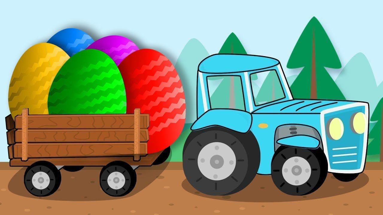 Открываем Яйца Сюрпризы с игрушками, а поможет нам в этом Машинка - Unboxing Chocolate Eggs смотреть онлайн