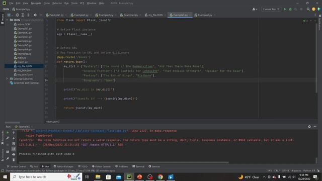 How to Return a JSON Object From a Function in Python? смотреть онлайн