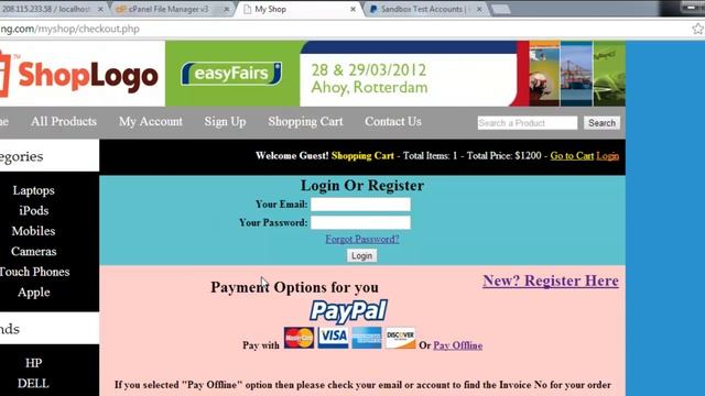 E-Commerce website in PHP & MySQL in Urdu/Hindi part 79 Paypal Integrataion смотреть онлайн