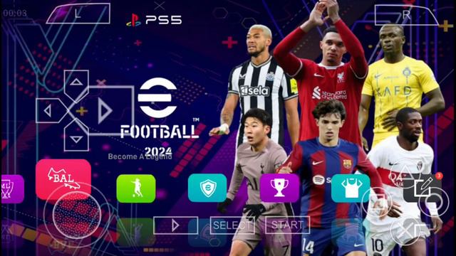 eFootball™PES 2024 PPSSPP Android Latest Kits 24 & Full Transfers PS5 Camera New UCL & Best Graphic смотреть онлайн