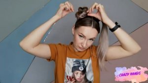 Туториал. Прическа с двумя высокими пучками банни