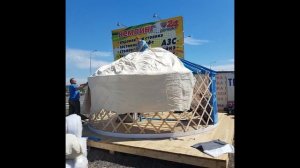 Сборка Юрты Сибири. Натуральная юрта