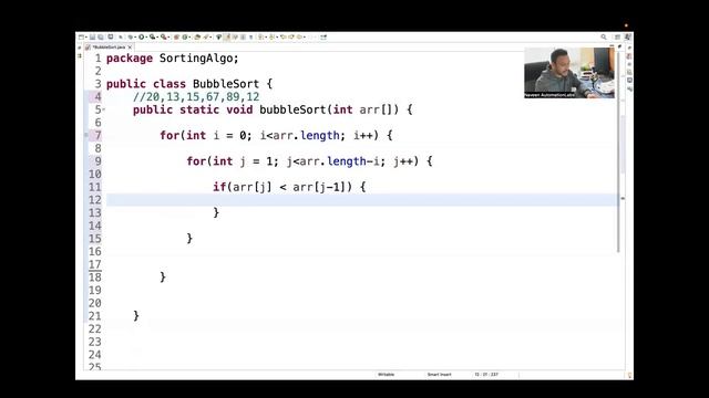 Bubble Sort Algorithm смотреть онлайн