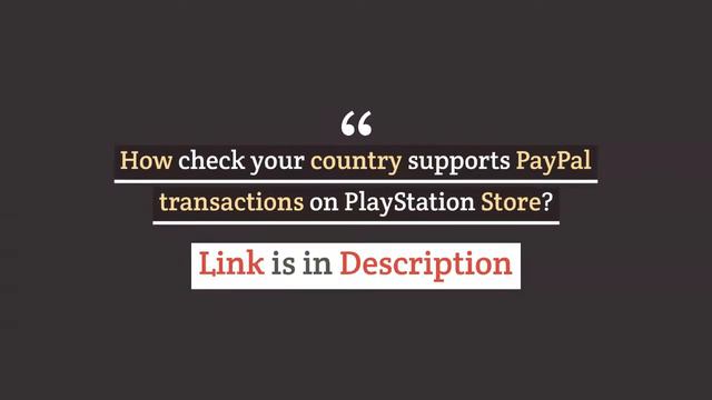How To Fix PS4 PayPal Error? [Use PayPal On PlayStation Store 2022] смотреть онлайн