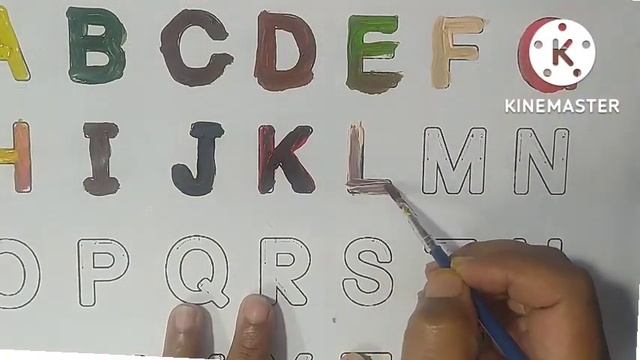 Capital AtoZ Alphabets With Colour.A For Apple B For Ball ? @abcdlearningadda0747 #toddler смотреть онлайн