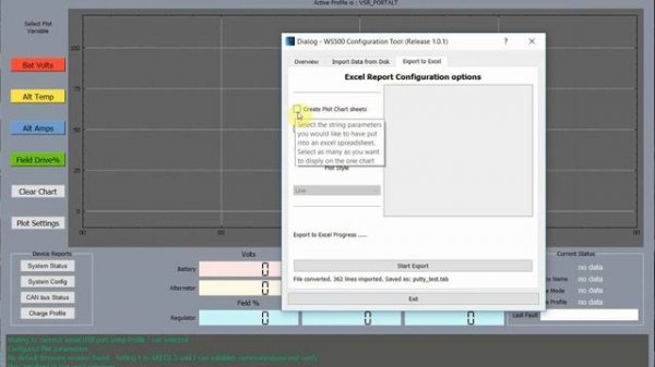Video8 import export excel