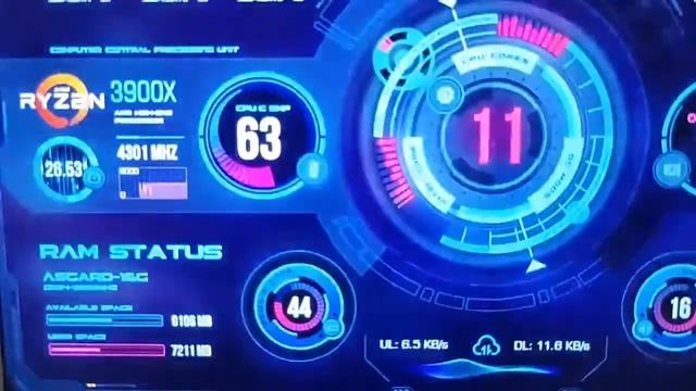 7 Inch IPS HD Monitoring Screen Temperature AIDA64 For Desktop Computer Case смотреть онлайн