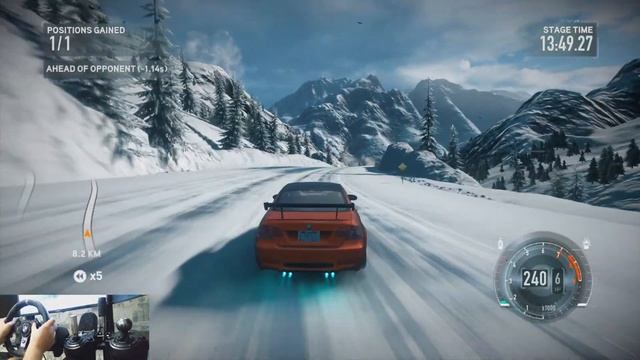 BMW M3 GTS E92 - NFS The Run (Logitech g920) смотреть онлайн