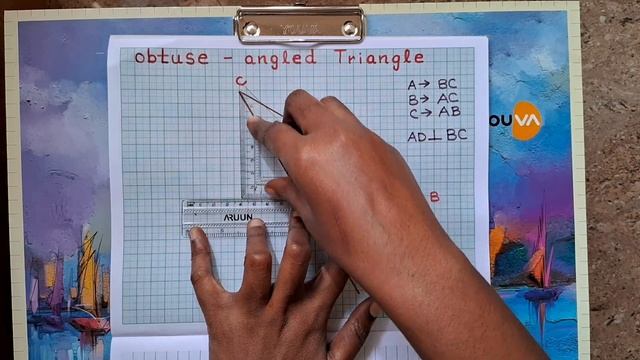 Obtuse angled Triangle-How to draw altitudes & Orthocentre?Step by Step tutorial смотреть онлайн