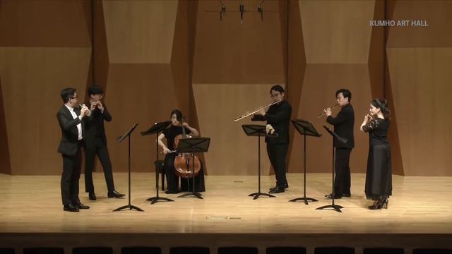 Mozart, Die Zauberflöte, KV620 Overture (for 5 Flute and Cello) | Ensemble FLUTE LAB смотреть онлайн