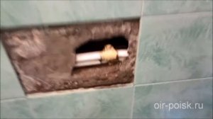 Поиск протечки воды в санузле квартиры (под плиткой)