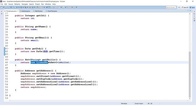 How can we maintain Immutability of a class with a mutable reference?|[Immutability concept in java смотреть онлайн